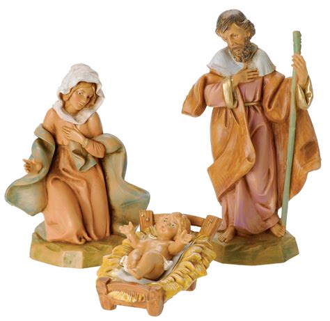 fontanini  roman classic holy family nativity set  piece