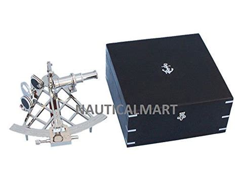 admiral s chrome sextant 12 with black rosewood box by n