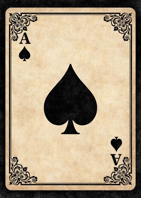 ace of spades poster by remus brailoiu displate