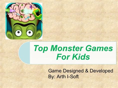 top monster game  kids