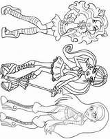 Clawdeen Wolf Coloring Pages Getcolorings Draculaura sketch template