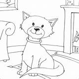 Cat Coloring Pages House Cats Cute Animal Kittens Printable Colouring Print Mat Kids Color Children Coloringpagesabc Book Filminspector Salvo sketch template