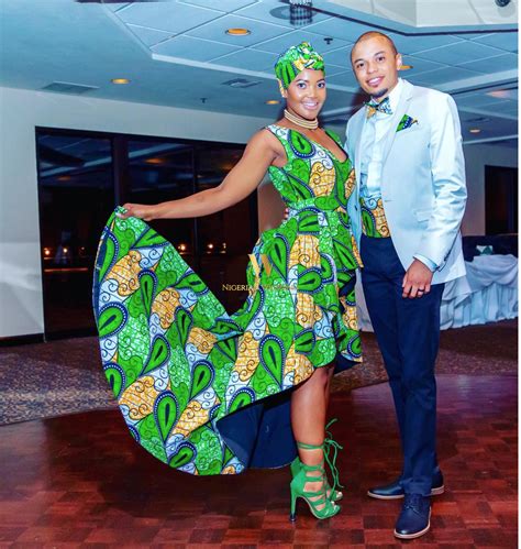 south african zulu bride nosipho miya  groom demetrius leiva wore ankara inspired wedding