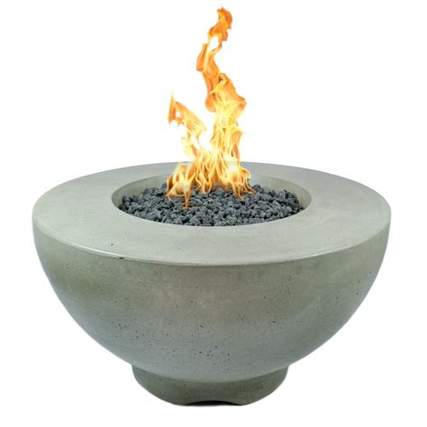 The Outdoor Plus Sienna Concrete Natural Gas Propane Fire