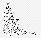 Flower Corner Drawing Floral Ornament Decorative Clipart Arts Garland Drawings Paintingvalley Pinclipart Transparent Clipartmag sketch template