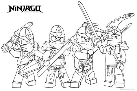 lego ninjago characters coloring pages  printable coloring pages