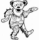 Grateful Dead Coloring Pages Bears Dancing Bear Drawing Clipart Skull Printable Adult Sheets Clip Popular Logo Getdrawings Choose Board Google sketch template