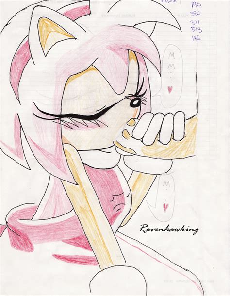 Rule 34 Amy Rose Anthro Closed Eyes Clothes Fellatio
