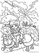Coloring Pages Rainbow Brite Bright Color Printable Character Cartoon Kids Online Sheets Cartoons Found Hard sketch template