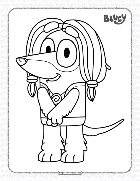 bluey snickers coloring pages  printable coloring pages  kids