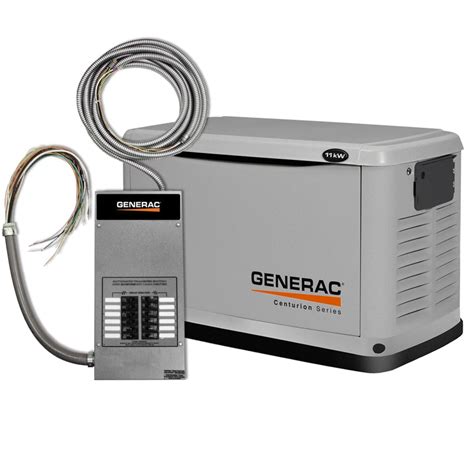 shop generac centurion  watt lp watt ng standby generator  automatic transfer