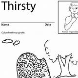 Thirsty Cereal Asl sketch template