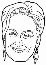 Meryl Streep Icon Remember Strong Single Way There sketch template