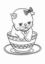 Ausmalbilder Katzen sketch template