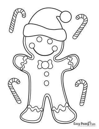 christmas coloring pages christmas coloring pages gingerbread man