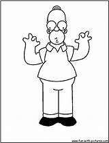 Homer Simpson Simpsons Coloring Pages Color Drawings Printable Cartoons Funny Fun Kids Drawing Books Visit Choose Board Popular sketch template