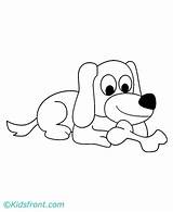 Puppy Coloring Cute Pages Kids Printable Print sketch template