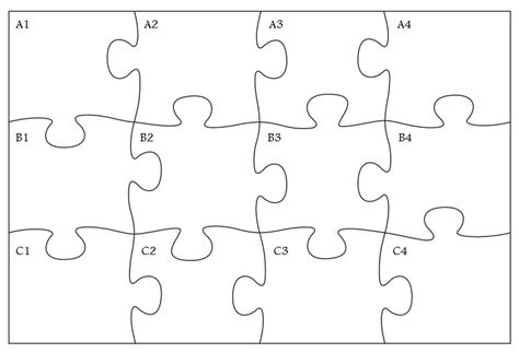 printable jigsaw puzzle template