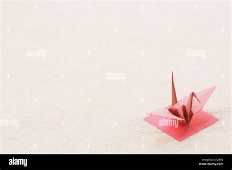 japanese paper crane stock photo alamy