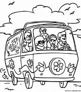 Scooby Doo Camionnette Transporte Amigos Dessin Coloriage Coloriages sketch template