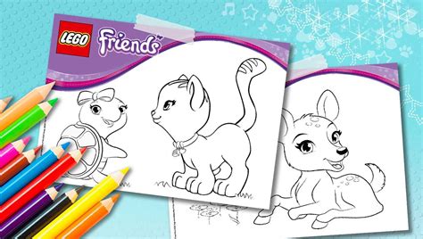 cute animal coloring sheets downloads activities lego