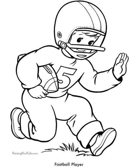 football player coloring pages coloring home