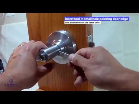 schlage commercial handle removal youtube