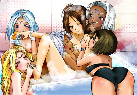 Rule 34 6 Girls 6girls Ass Bath Bra Breasts Dark Skinned Female Dark