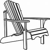 Adirondack Chair Clipart Clip Lawn Drawing Chairs Furniture Patio Line Back Veranda Rocking Cliparts Outside Porch Silhouette Getdrawings Flap Directors sketch template