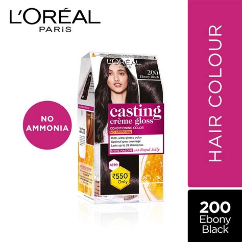 L Oreal Paris Casting Creme Gloss Hair Color Ebony Black 200 87 5g