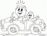 Car Dad Coloring Baby Finished sketch template