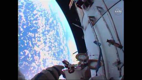 iss russian cosmonauts conduct stunning spacewalk video ruptly
