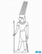 Pharaoh Pharaon Faraon Hellokids Egipto ägyptische Colorier Hieroglyphen Faraones Ausmalen Alphabet Egipcio sketch template