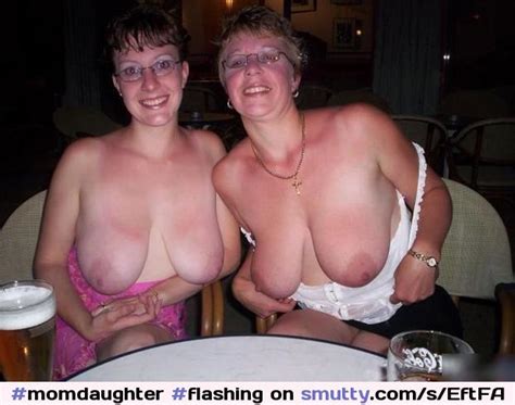 Momdaughter Flashing Real Titsout Saggy