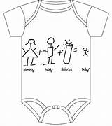 Baby Onesie Outline Iui Template Coloring Clip sketch template