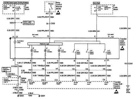wiring diagram    chevy blazer wd switch  transfer case control