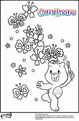 Coloring Pages Care Bear Thinking Printable Bears Card Template Boy Sunday School sketch template