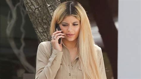 Meet The Blonde Hair Heard Around The World Kylie Steps Out With Her