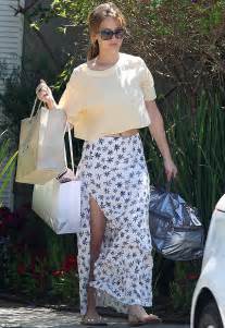 jennifer lawrence flashes her midriff in cut off top as she steps out in sunny los angeles