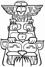 Totem Pole Coloring Pages Drawing Poles Printable Library Getdrawings Clipartmag Clipart sketch template