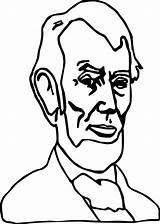 Coloring Lincoln Abraham President Just Wecoloringpage Getcolorings Abe sketch template