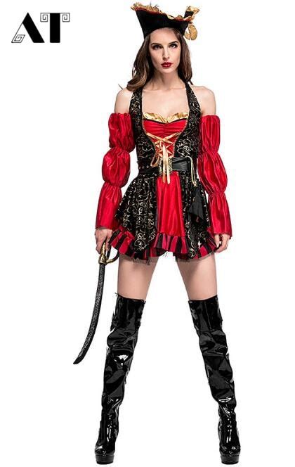 Pirate Costume Women Sexy Skirt Halloween Party Cosplay Fantasy Stage