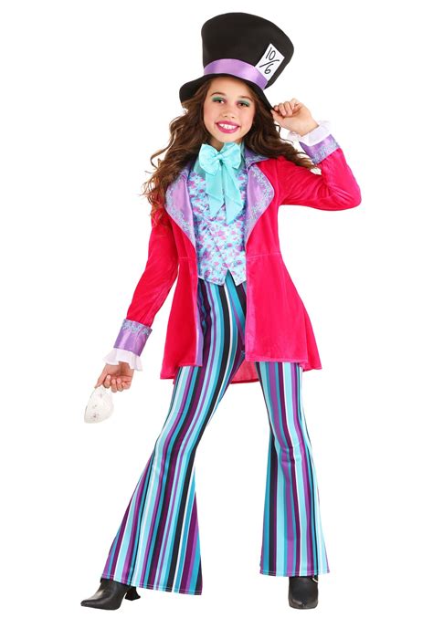 girls whimsical mad hatter costume