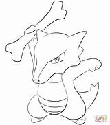 Marowak Lineart Cubone Gerbil Malvorlagen Pikachu Pokémon Calcar Greninja sketch template