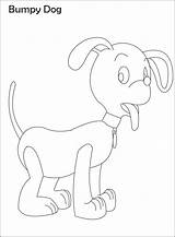 Bumpy Dog Coloring Printable Kids Noddy Pages Pdf Open Print  Cartoon sketch template