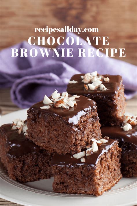 chocolate brownie recipe recipesallday easy