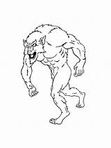 Goosebumps Werewolf Snowman Coloring sketch template