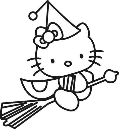 printable  kitty halloween coloring pages learn  color