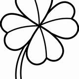 Leaf Clover Coloring Pages Rare Four Getcolorings Print Getdrawings sketch template