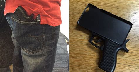 Carrying A Gun Shaped Iphone Case Is A Great Way To Miss Your Plane
